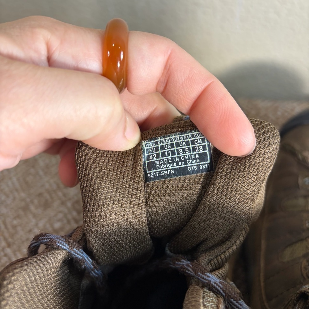 Keen Dry Targhee II Brown Nubuck Waterproof Womens Hiking Boots Sz 11 Outdoor - Picture 6 of 8